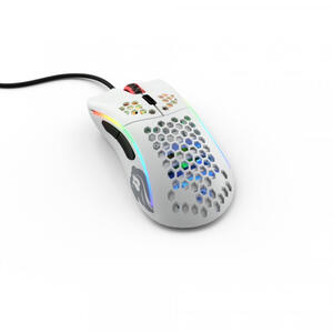 Glorious Mouse Gaming  Model D, RGB, 12000 DPI, 61g, 6 butoane, USB, Alb Mat