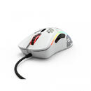 Mouse Gaming  Model D, RGB, 12000 DPI, 61g, 6 butoane, USB, Alb Mat