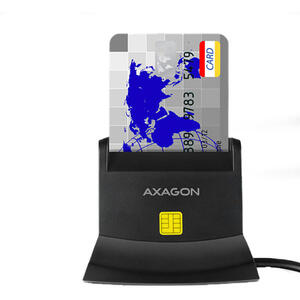 AXAGON Cititor carduri CRE-SM2, USB, Smart Card si SD/microSD/SIM