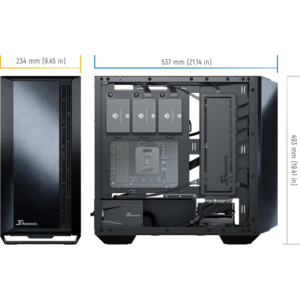 Carcasa Seasonic SYNCRO Q7, MidTower, ATX, sursa inclusa SYNCRO DPC-850 Platinum, Negru