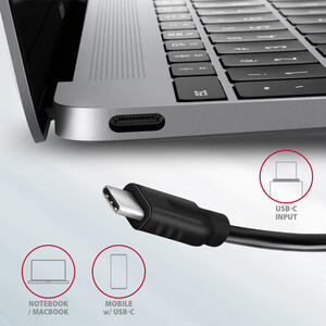 Hub AXAGON HMC-5G2, 2x USB-A + 2x USB-C + HDMI, USB-C 3.2 Gen 2 10Gbps, PowerDelivery 60W, Cablu USB-C 13 cm
