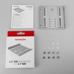 AXAGON Bracket RHD-125S pentru montarea unui HDD/SSD 2.5" in slot 3,5", gri