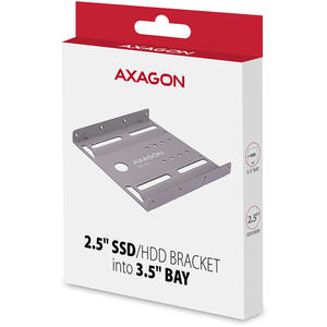 AXAGON Bracket RHD-125S pentru montarea unui HDD/SSD 2.5" in slot 3,5", gri