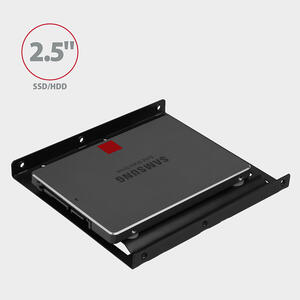 AXAGON AdapBracket RHD-125B pentru montarea unui HDD/SSD 2.5" in slot 3,5", negru