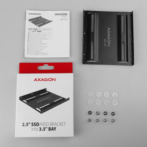 AXAGON AdapBracket RHD-125B pentru montarea unui HDD/SSD 2.5" in slot 3,5", negru
