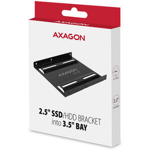 AXAGON AdapBracket RHD-125B pentru montarea unui HDD/SSD 2.5" in slot 3,5", negru