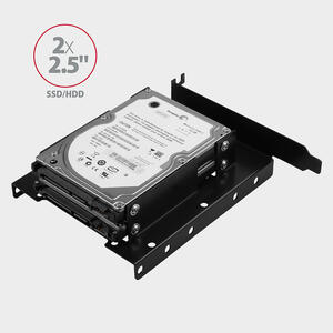 AXAGON RHD-P35 adaptor pentru montarea a  2 HDD/SSD 2.5" in slot PCI, negru