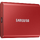 Samsung Portable SSD T7 500GB external USB 3.2 Gen 2 metallic red