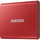 Samsung Portable SSD T7 500GB external USB 3.2 Gen 2 metallic red