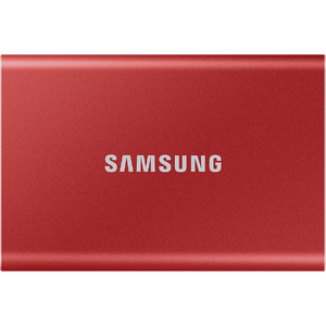 Samsung Portable SSD T7 500GB external USB 3.2 Gen 2 metallic red