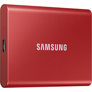 Samsung Portable SSD T7 500GB external USB 3.2 Gen 2 metallic red