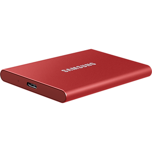 Samsung Portable SSD T7 500GB external USB 3.2 Gen 2 metallic red