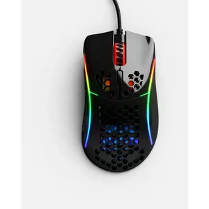 Glorious Mouse Gaming  Model D Minus, RGB, 12000 DPI, 62g, 6 butoane, Negru Lucios