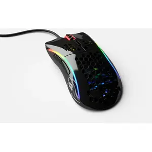 Glorious Mouse Gaming  Model D Minus, RGB, 12000 DPI, 62g, 6 butoane, Negru Lucios