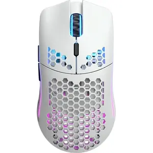 Glorious PC Gaming Race Mouse Model O Wireless, 19000 DPI, 69 grame, 6 butoane, Alb mat