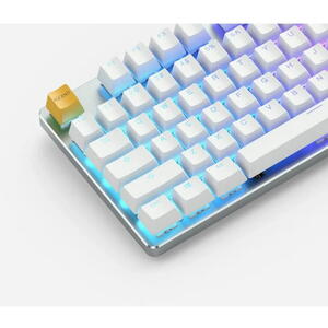 Glorious Tastatura mecanica GMMK Full Size White Ice Edition, Gateron Brown Switch, Layout US, Alb