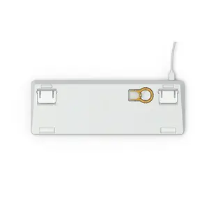 Glorious Tastatura mecanica GMMK Compact White Ice Edition, Gateron Brown Switch, Layout US, Alb