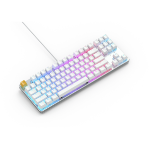 Glorious PC Gaming Race GMMK TKL White Ice Edition - Gateron Brown, US Layout