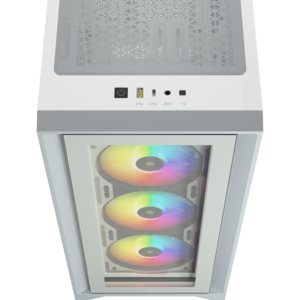 Corsair iCUE 4000X RGB Tempered Glass - alb