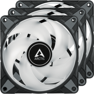 Ventilator ARCTIC P12 PWM PST A-RGB, (pachet 3 ventilatoare)