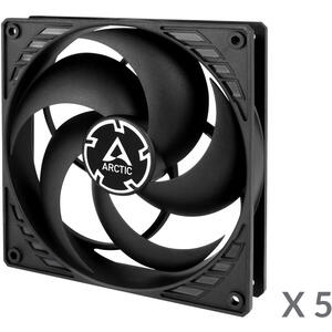 Ventilator ARCTIC P14, Pachet de 5 ventilatoare, negru