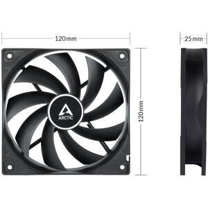 Ventilator ARCTIC F12 PWM PST CO, negru