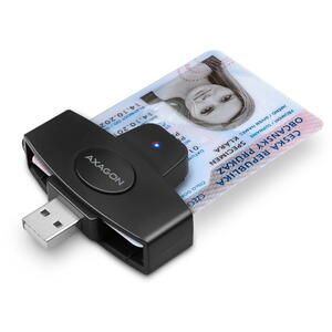 AXAGON Cititor electronic carti de identitate Smart Card PocketReader CRE-SM5, USB 2.0