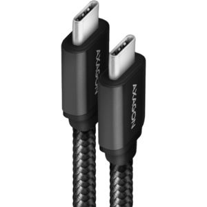 AXAGON Cablu USB-C la USB-C 3.2 Gen 2, 2m, PD 100W, 5A, 4K HD, Impletit, Negru