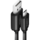 AXAGON Cablu de date BUMM-AM10TB, Twister Micro USB la USB-A, 0.6m, USB 2.0, 2.4A, Aluminiu, Negru