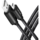 AXAGON Cablu de date BUMM-AM20AB, USB-Micro la USB-A, 2m, 2.4A, impletit, negru