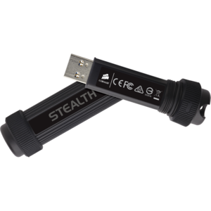 Corsair Flash Survivor Stealth, 64GB, aluminiu, shock resistant, waterproof, USB 3.0