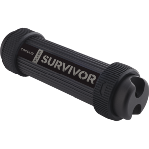 Corsair Flash Survivor Stealth, 64GB, aluminiu, shock resistant, waterproof, USB 3.0