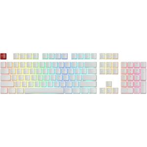 Glorious PC Gaming Race Aura Keycaps - 105 Keycaps, ANSI, US-Layout, alb