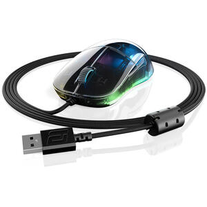 Endgame Gear XM1 RGB, ultrausor 78g, Cablu FlexCord, Negru - Reflex