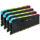 Corsair Vengeance RGB RS 32GB, DDR4, 3600MHz, CL18, 4x8GB, 1.35V, Negru