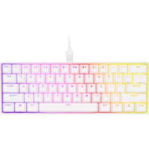 Corsair K65 RGB MINI, Alb