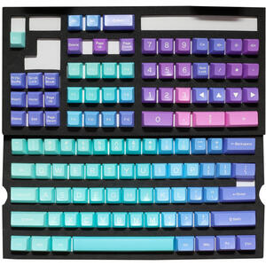 Taste Ducky ABS DOUBLE-SHOT Keycap Mod Kit, Azure