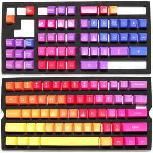 Taste Ducky ABS DOUBLE-SHOT Keycap Mod Kit, Afterglow