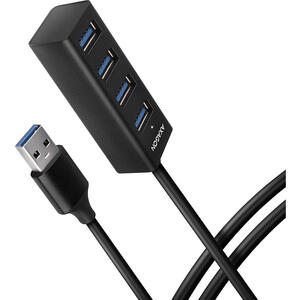 Hub AXAGON Hub USB HUE-M1AL, 4x USB3.2 Gen 1, hub Subtire, cablu de 120 cm USB Tip A