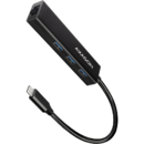 Hub USB HMC-GL3A, 3x USB3.2 Gen 1, hub Subtire, cablu de 20 cm USB Type-C, 1 x RJ45 Gigabit