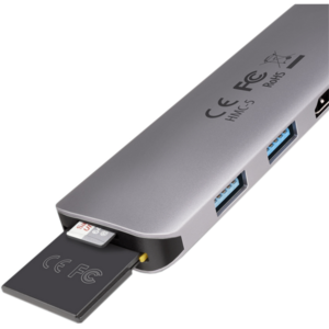 Hub AXAGON Hub USB HMC-5 2x USB-A, HDMI, SD/microSD, USB 3.2 Gen 1 hub, PD 100W, 20cm USB-C cable