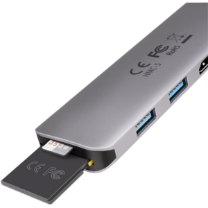 Hub AXAGON HMC-5 2x USB-A, HDMI, SD/microSD, USB 3.2 Gen 1 hub, PD 100W, 20cm USB-C cable