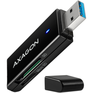 AXAGON CRE-S2N Cititor carduri USB 3.2 tip-A SLIM la SD/microSD