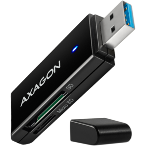 AXAGON Cititor carduri CRE-S2N USB 3.2 tip-A SLIM la SD/microSD