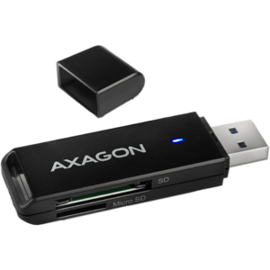 AXAGON Cititor carduri CRE-S2N USB 3.2 tip-A SLIM la SD/microSD