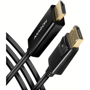 AXAGON DisplayPort > HDMI 1.4 cable 1.8m 4K/30Hz