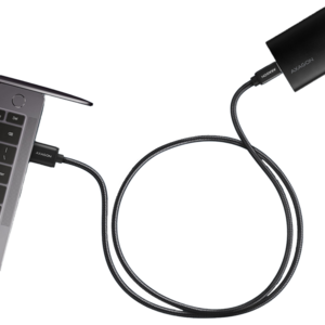 AXAGON Cablu USB-C la USB-A, 1m, USB 3.2 Gen 1, 3A, impletit, negru