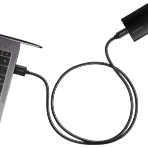 AXAGON Cablu de date BUCM3-AM15AB, USB-C la USB-A, 1.5m, USB 3.2 Gen 1, 3A, impletit, negru