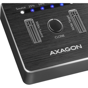 AXAGON ADSA-M2C, USB3.1, 2x M.2, Docking Station, Negru
