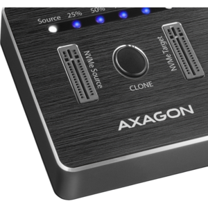 AXAGON Rack ADSA-M2C, USB3.1 - 2x M.2, Docking Station, Negru